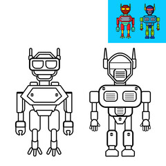 coloring two robots