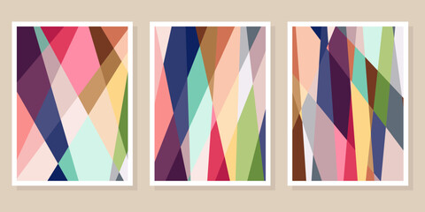 Obraz premium Abstract Bauhaus geometric pattern background vector circle