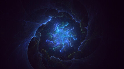 3D rendering abstract round light background