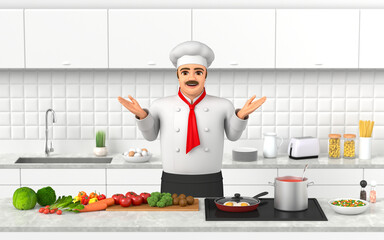 A male chef explains.