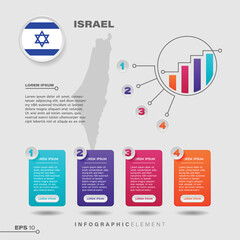 Israel Chart Infographic Element