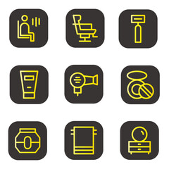 beauty and spa icon. vector design care for female beauty body.
