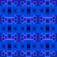 Abstract Blue Rectangle Cube Pattern