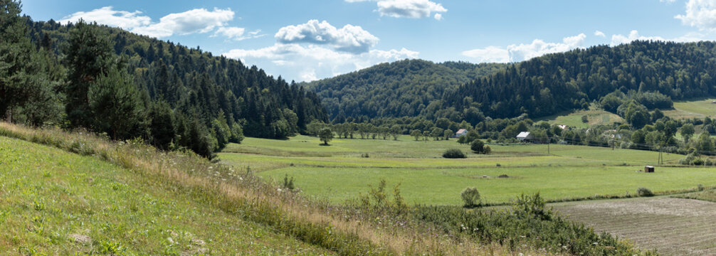 G&oacute;ry latem, Bieszczady, Karpaty, 