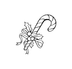 Cristmas black and white flower