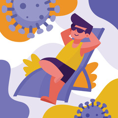 Sunbathing to Activate Vitamin D for Immune