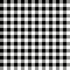 Black white Check Pattern Seamless Fabric Texture. Pattern Geometric Vector Abstract Background.