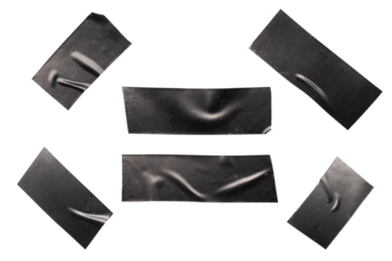 Black electrical tape in various length