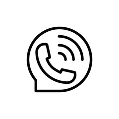 call bubble icon design vector template