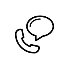 call bubble icon design vector template