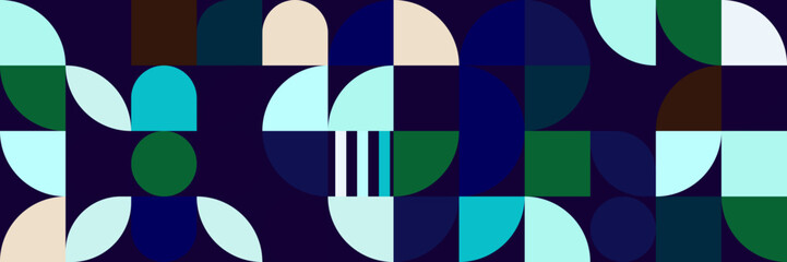 Obraz premium Mid-Century Abstract Vector Pattern