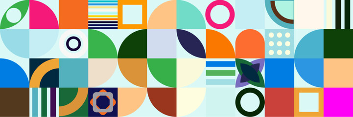 Obraz premium Mid-Century Abstract Vector Pattern