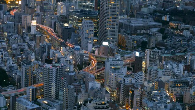 Day to Night Timelapse In Tokyo Japan