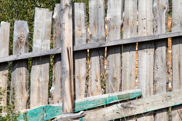Old wooden fence, background, texture.