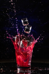 cocktail with splash