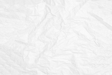 White paper sheet texture background with crumpled wrinkled and rough pattern, empty blank paper page