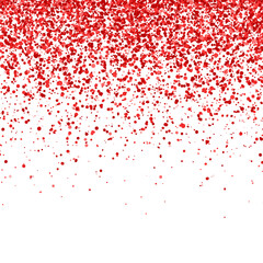 Red falling particles isolated