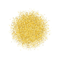 Gold glitter isolated PNG