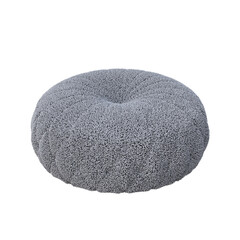 soft pouf isolate on a transparent background, interior furniture, 3D illustration, cg render
