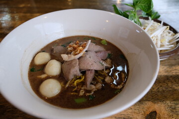 noodle , thai food,cooking Thai noodle soup