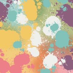 Colorful Paint Splatter Background