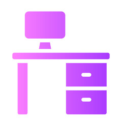 desk gradient icon