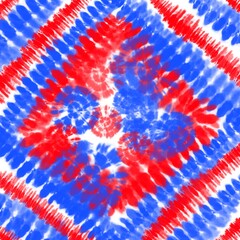 Red and Blue Tie Dye Background, 4th of July
