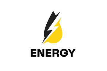 Fototapeta na wymiar Thunder Energy Drink Logo Design
