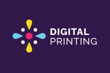 Colorful Modern Digital Printing Logo Design