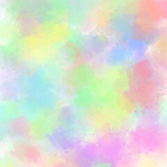 Watercolor Rainbow Splash Background