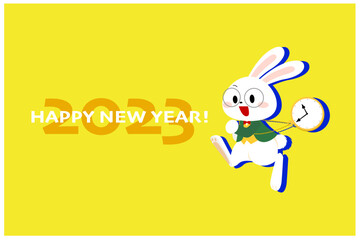 2023年　うさぎ年の年賀状