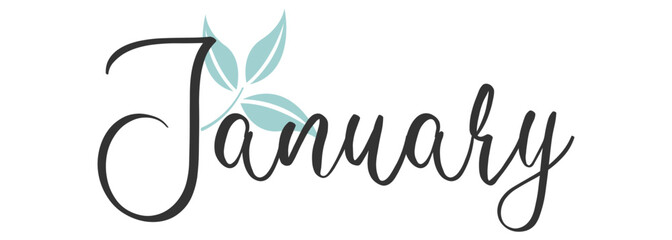 January. name of the month winter