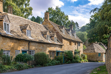 Fototapeta na wymiar Beautiful British traditional village Snowshill captured in a summer day in England, UK