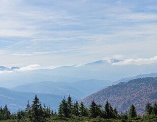 Fototapeta premium mountains and clouds