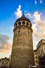 Fototapeta na wymiar Galata Tower Istanbul Turkye turkey Travel Landmarks