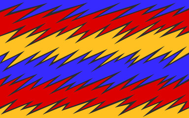 Abstract background with colorful zigzag pattern