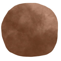 Abstract Brown Round Watercolor Illustration