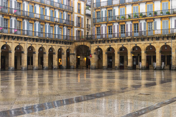Fototapeta premium Constitution Plaza. Donostia-San Sebastian