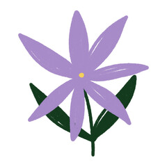 Purple Flower Petal Art Illustration