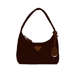 lady handbag cartoon illustration