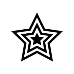 star icon in trendy flat design