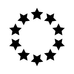 star icon in trendy flat design