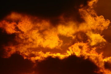 Blur focus Sunset sky orange sky orange cloud outdoor summer nature