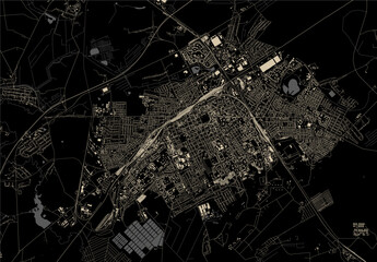 map of the city of Baranavichy, Belarus