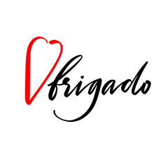 Thanks. The text is in Portuguese. Calligraphic inscription. Vector illustration