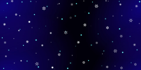Falling Snowflakes seamless pattern flying snow