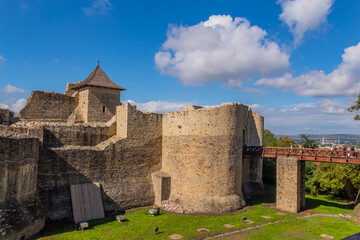 Fototapeta na wymiar Ancient royal fortress of Suceava