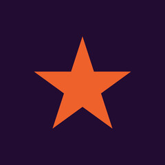 Obraz premium red star on black background