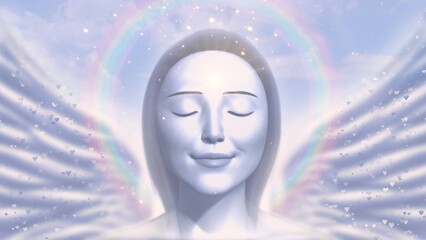 Female Angel 3D illustration, Cover Image, Thumbnail