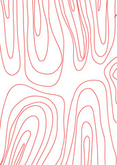 Red Grooves Lines Background 